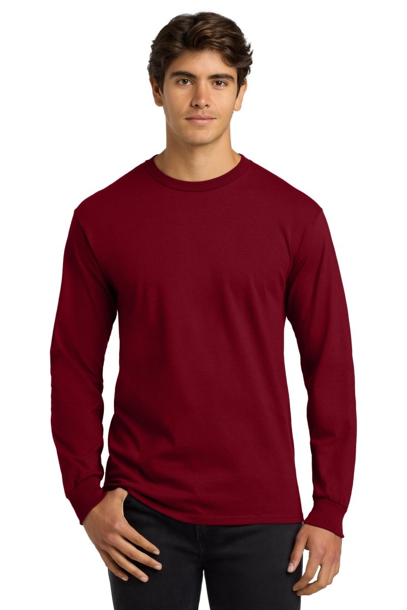 Gildan - Ultra Cotton 100% US Cotton Long Sleeve T-Shirt. G2400 - Gildan G2400 Cardinal Red S Long Sleeve T-Shirts