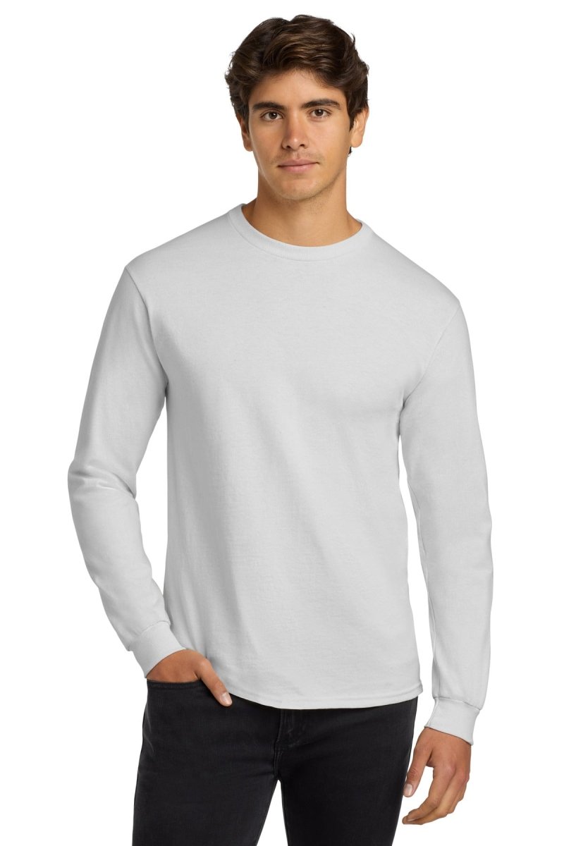 Gildan - Ultra Cotton 100% US Cotton Long Sleeve T-Shirt. G2400 - Gildan G2400 White S Long Sleeve T-Shirts