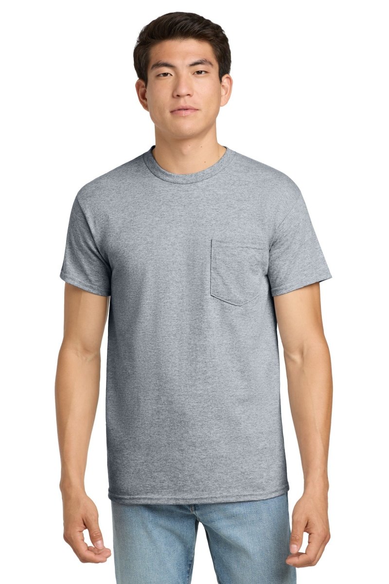 Gildan ® - Ultra Cotton ® 100% US Cotton T-Shirt with Pocket. 2300 - Gildan 2300 Sport Grey S Short Sleeve T-Shirts