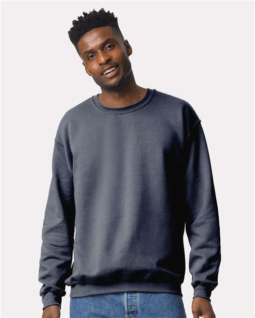Gildan Unisex Heavy Blend™ Crewneck Sweatshirt - Gildan 18000 Heather Dark Navy S Sweatshirts