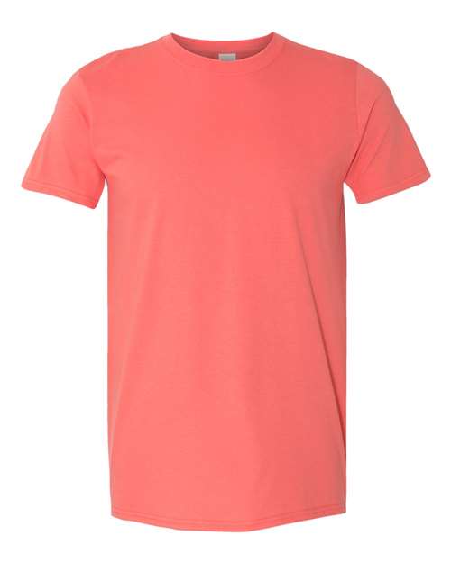 Gildan Unisex Softstyle® T-Shirt - Gildan 64000 Coral Silk S Short Sleeve T-Shirts