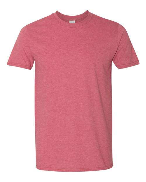 Gildan Unisex Softstyle® T-Shirt - Gildan 64000 Heather Cardinal Red S Short Sleeve T-Shirts