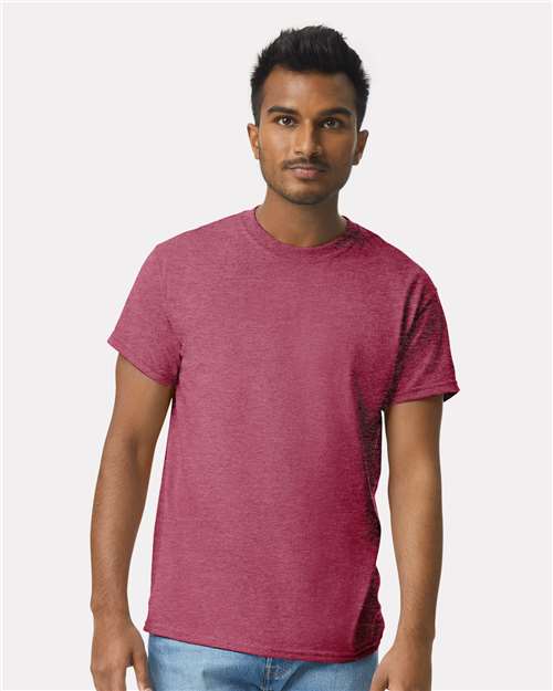 Gildan Unisex Ultra Cotton® T-Shirt - Gildan 2000 Heather Cardinal S Short Sleeve T-Shirts