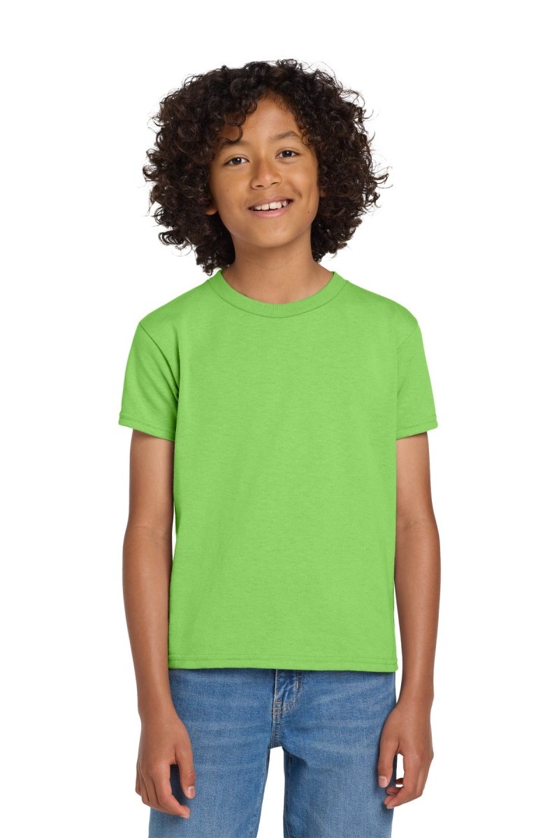 Gildan ® Youth DryBlend ® 50 Cotton/50 Poly T-Shirt. 8000B - Gildan 8000B Lime XS Short Sleeve T-Shirts