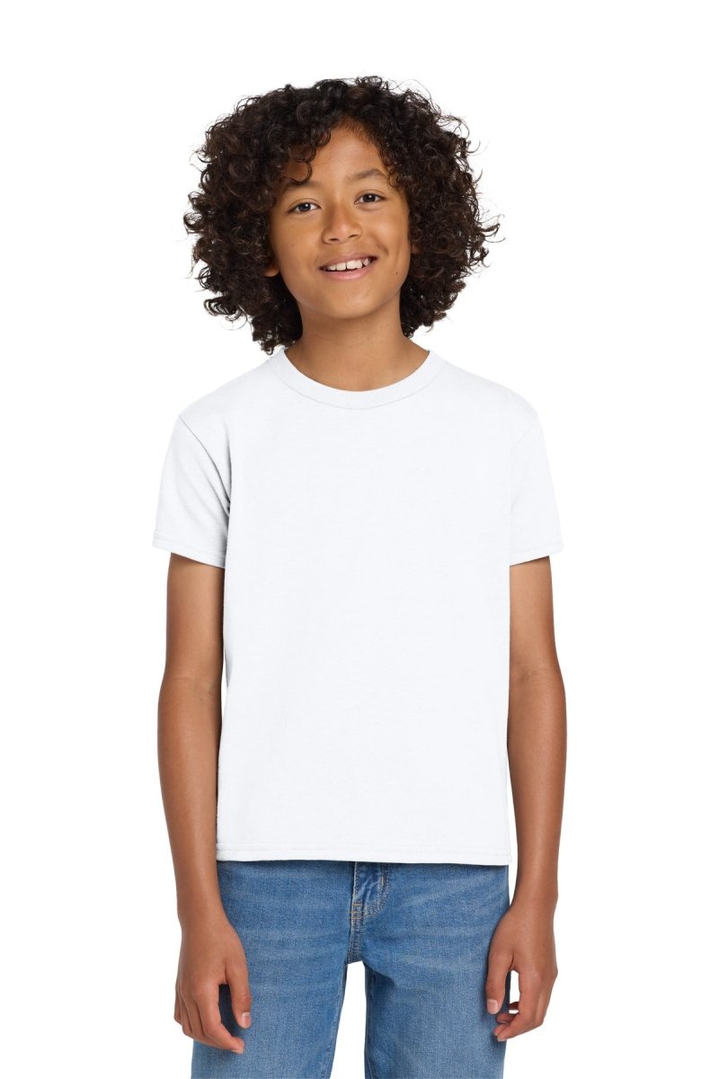Gildan ® Youth DryBlend ® 50 Cotton/50 Poly T-Shirt. 8000B - Gildan 8000B White XS Short Sleeve T-Shirts