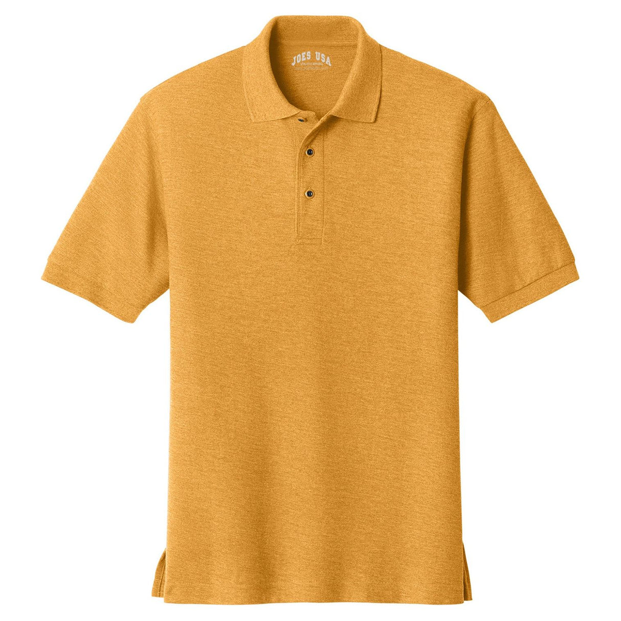Mens Classic Silk Touch Polo Shirts in 36 Colors and Sizes: XS-6XL-Gold Polos/Knits Joe's USA Gold X-Small