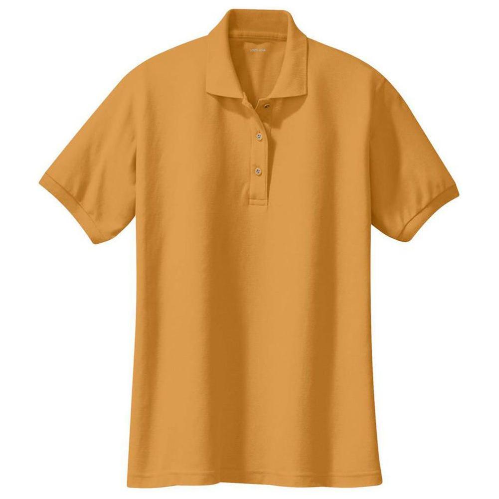 Ladies Silk Touch Polo-Gold Polos/Knits Joe's USA Gold X-Small