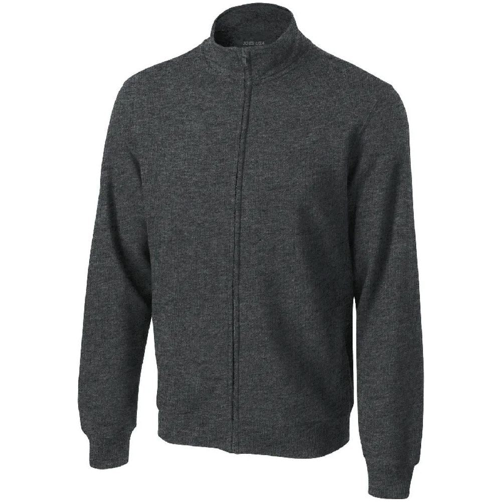 Mens Full-Zip Sweatshirt DRI-EQUIP X-Small Graphite Heather
