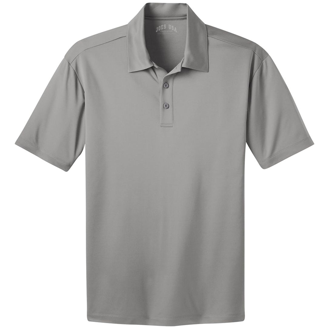 Joe's USA Men's Silk Touch Performance Polo XS- 6XL - Gusty Grey Polos/Knits Joe's USA Gusty Grey Small