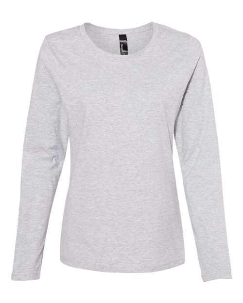 Hanes Women's Perfect - T Long Sleeve Scoopneck T-Shirt - Hanes S04LS Black 4XL Short Sleeve T-Shirts