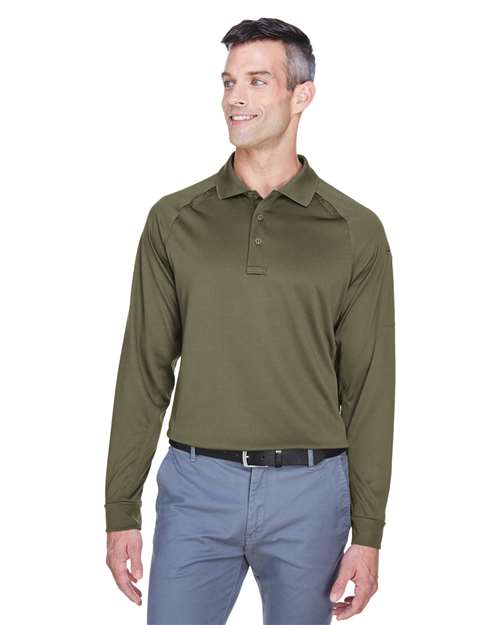 Harriton Men's Advantage Long Sleeve Tactical Polo - Harriton M211L Tactical Green XS