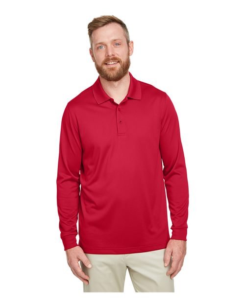 Harriton Men's Advantage Snag Protection Plus IL Long Sleeve Polo - Harriton M348L Red S