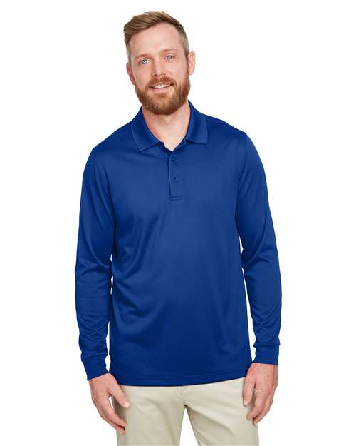 Harriton Men's Advantage Snag Protection Plus IL Long Sleeve Polo - Harriton M348L True Royal S