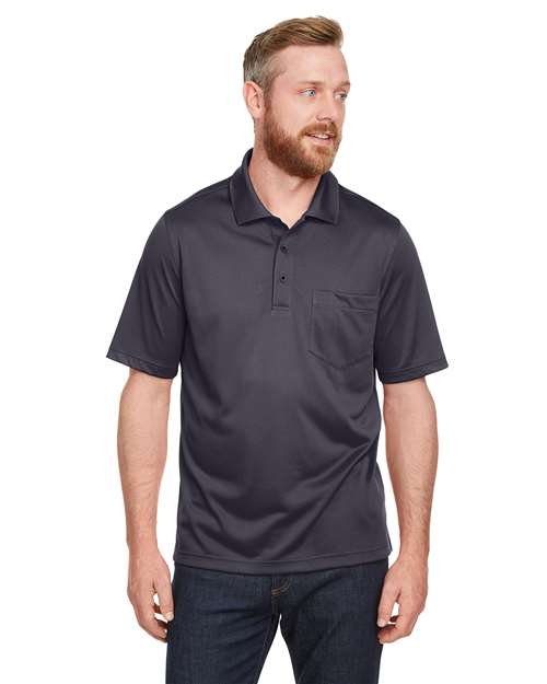 Harriton Men's Advantage Snag Protection Plus IL Pocket Polo - Harriton M348P Dark Charcoal S