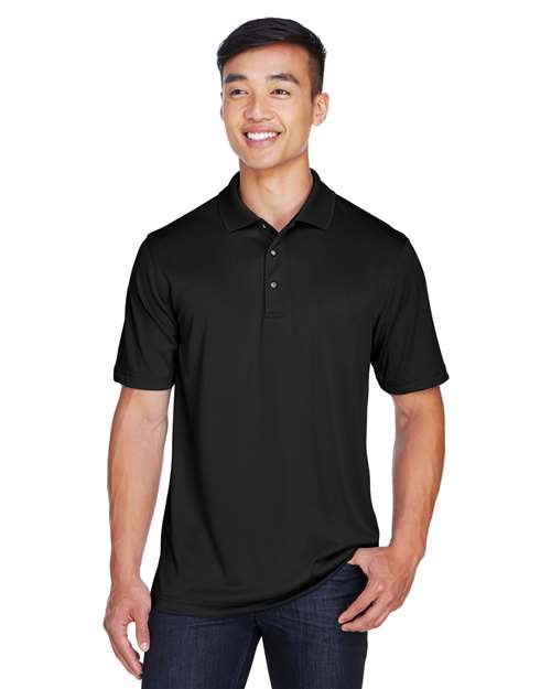 Harriton Men's Advantage Snag Protection Plus IL Snap Placket Polo - Harriton M345 Black S