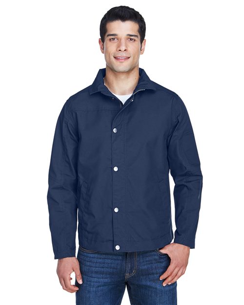 Harriton Men's Auxiliary Canvas Work Jacket - Harriton M705 Black 4XL