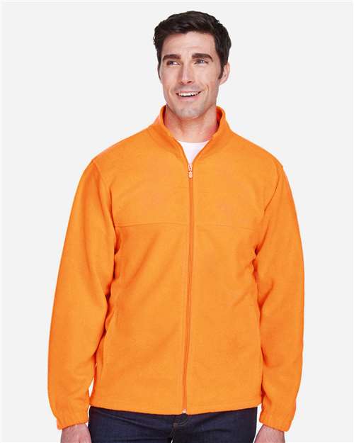 Harriton Men's Full - Zip Fleece - Harriton M990 Safety Orange XS