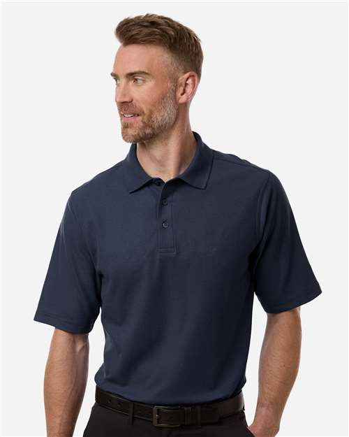Harriton Men's Maverick CVC Pique Polo - Harriton M105 Dark Navy S