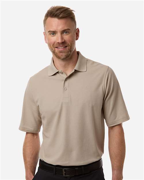 Harriton Men's Maverick CVC Pique Polo - Harriton M105 Khaki S