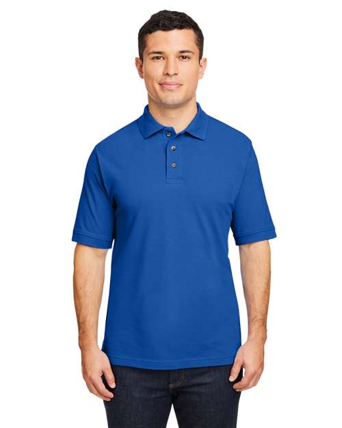 Harriton Men's Pique Polo - Harriton M200 True Royal XS