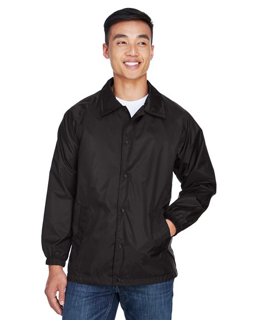 Harriton Unisex Nylon Staff Jacket - Harriton M775 Black S