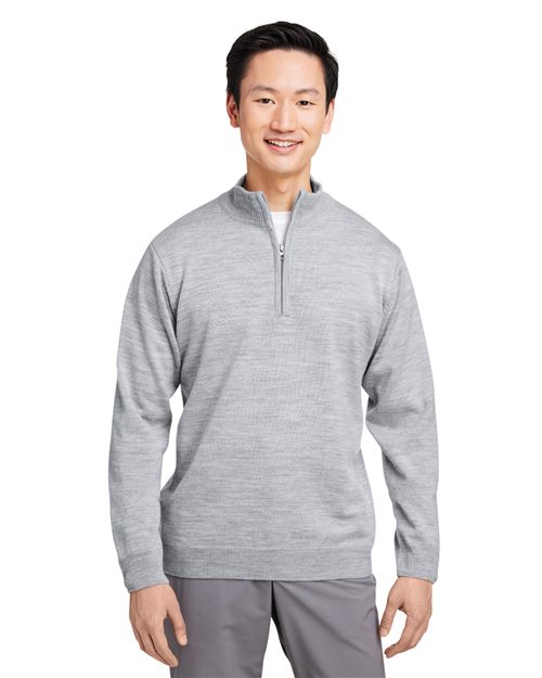 Harriton Unisex Pilbloc™ Quarter - Zip Pullover Sweater - Harriton M421 Black XS