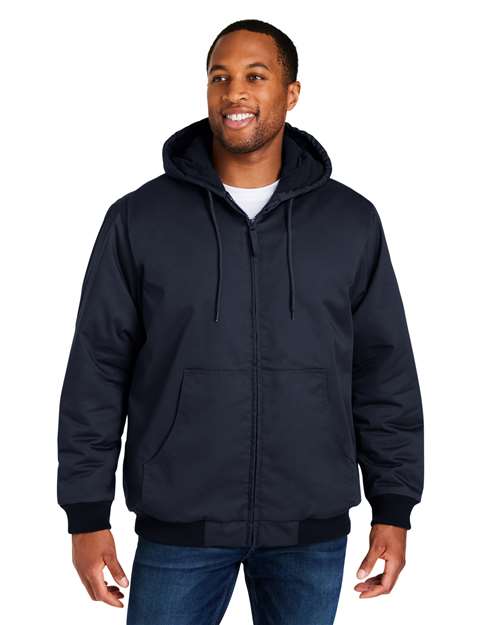 Harriton Unisex Tall ClimaBloc® Heavyweight Hooded Full - Zip Jacket - Harriton M722T Dark Navy LT