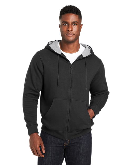 Harriton Unisex Tall ClimaBloc™ Lined Heavyweight Hooded Sweatshirt - Harriton M711T Black LT