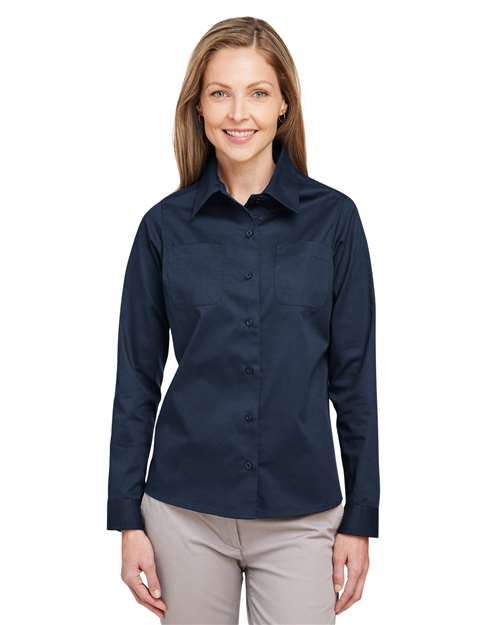 Harriton Women's Advantage IL Workshirt - Harriton M585LW Dark Navy XS