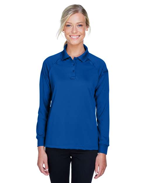 Harriton Women's Advantage Long Sleeve Tactical Polo - Harriton M211LW True Royal XS