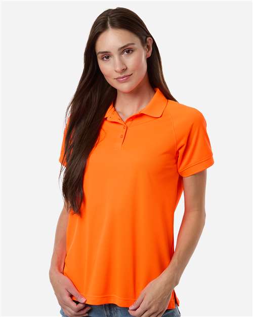 Harriton Women's Charge Snag and Soil Protect Polo - Harriton M208W Safety Orange XS