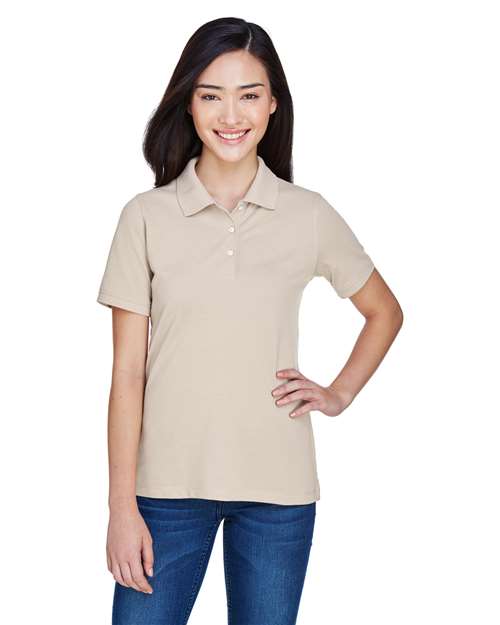 Harriton Women's Easy Blend Polo - Harriton 13861 Stone XS