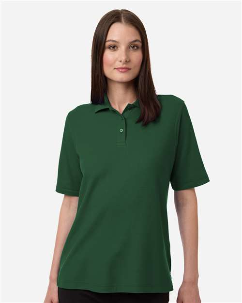 Harriton Women's Maverick CVC Pique Polo - Harriton M105W Dark Green XS