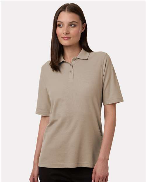 Harriton Women's Maverick CVC Pique Polo - Harriton M105W Khaki XS