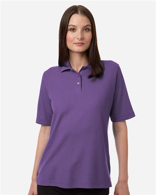 Harriton Women's Maverick CVC Pique Polo - Harriton M105W Team Purple XS