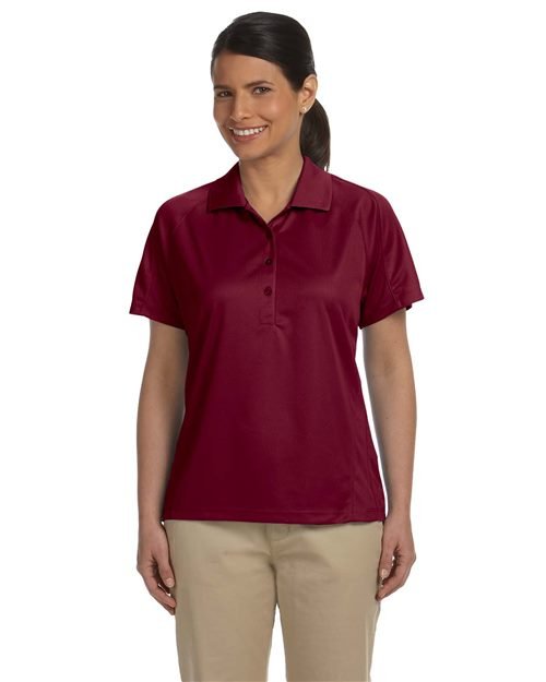 Harriton Women's Polytech Mesh Insert Polo - Harriton 13972 Red S
