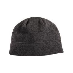 Heathered Knit Beanie. C917. Black Heather/Charcoal Beanies