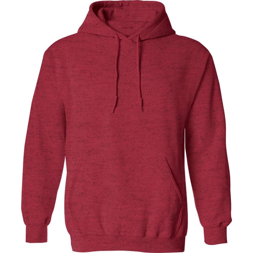 Wholesale Adult Hooded Sweatshirt - Heather Scarlet Sweatshirts/Fleece Joe's USA Heather Scarlet Small