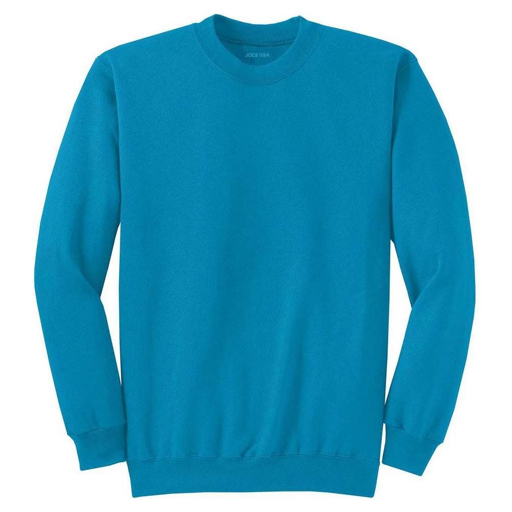 Heavy Blend Crewneck Sweatshirt Neon Blue S Crewneck Sweatshirts