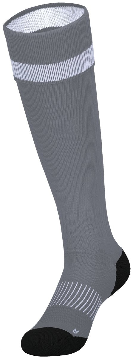 HighFive Impact+ Soccer Socks 329120 GRAPHITE/WHITE/BLACK S