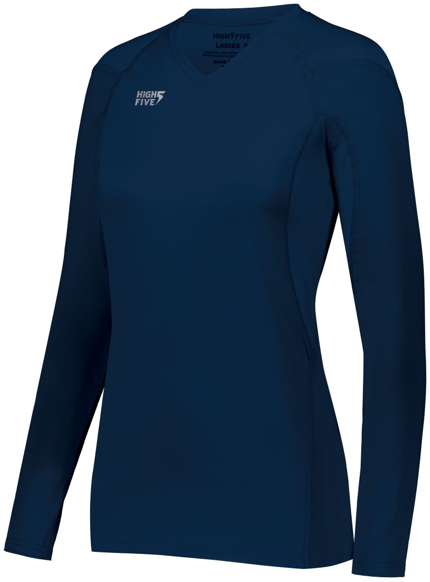 HighFive Ladies TruHit Long Sleeve Jersey 342212 NAVY S
