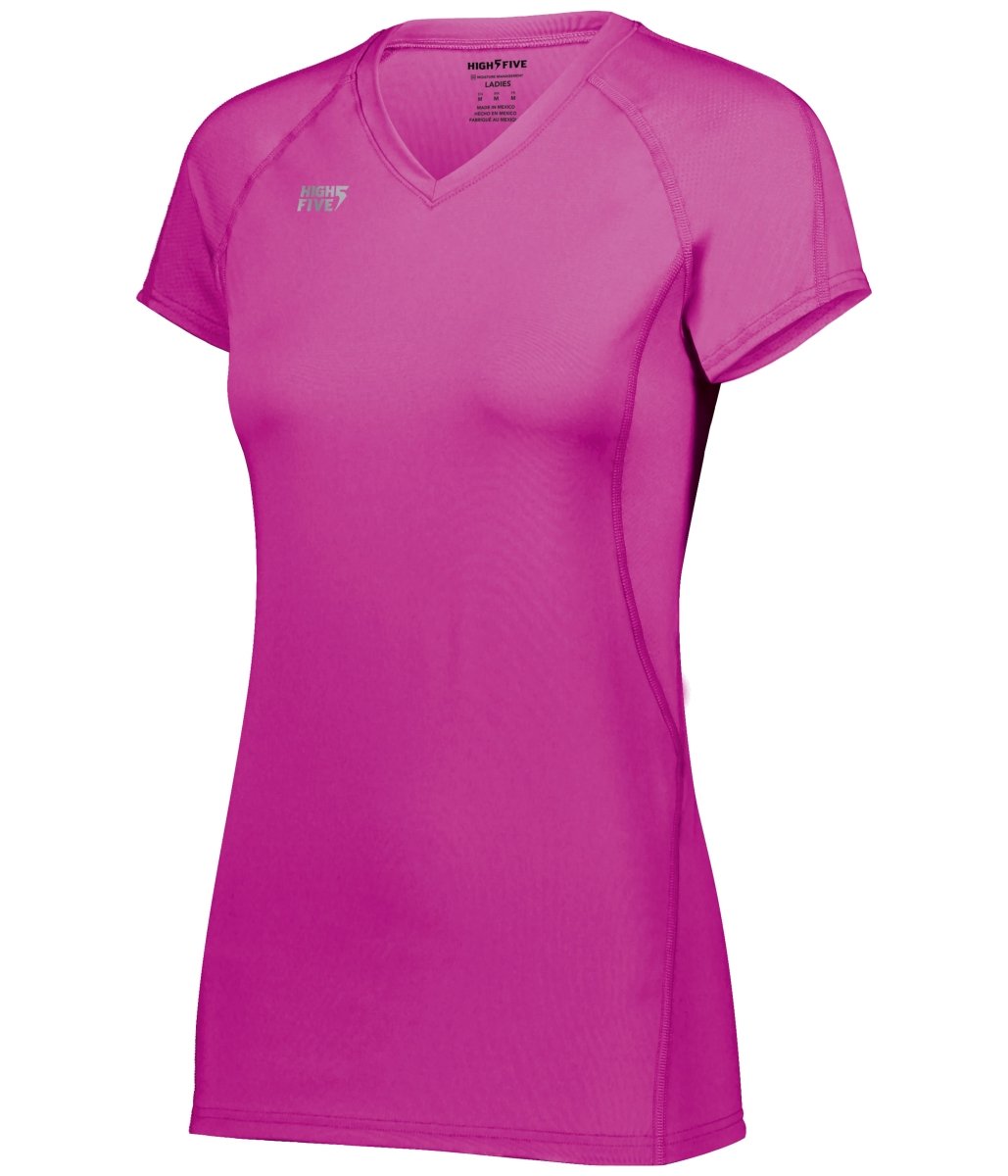 HighFive Ladies TruHit Short Sleeve Jersey 342222 POWER PINK S