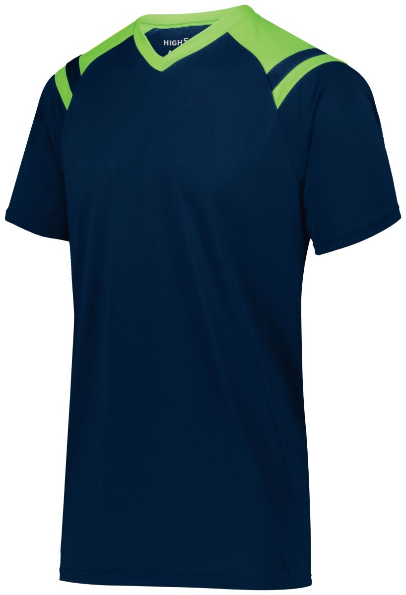 HighFive Sheffield Soccer Jersey 322970 NAVY/LIME S