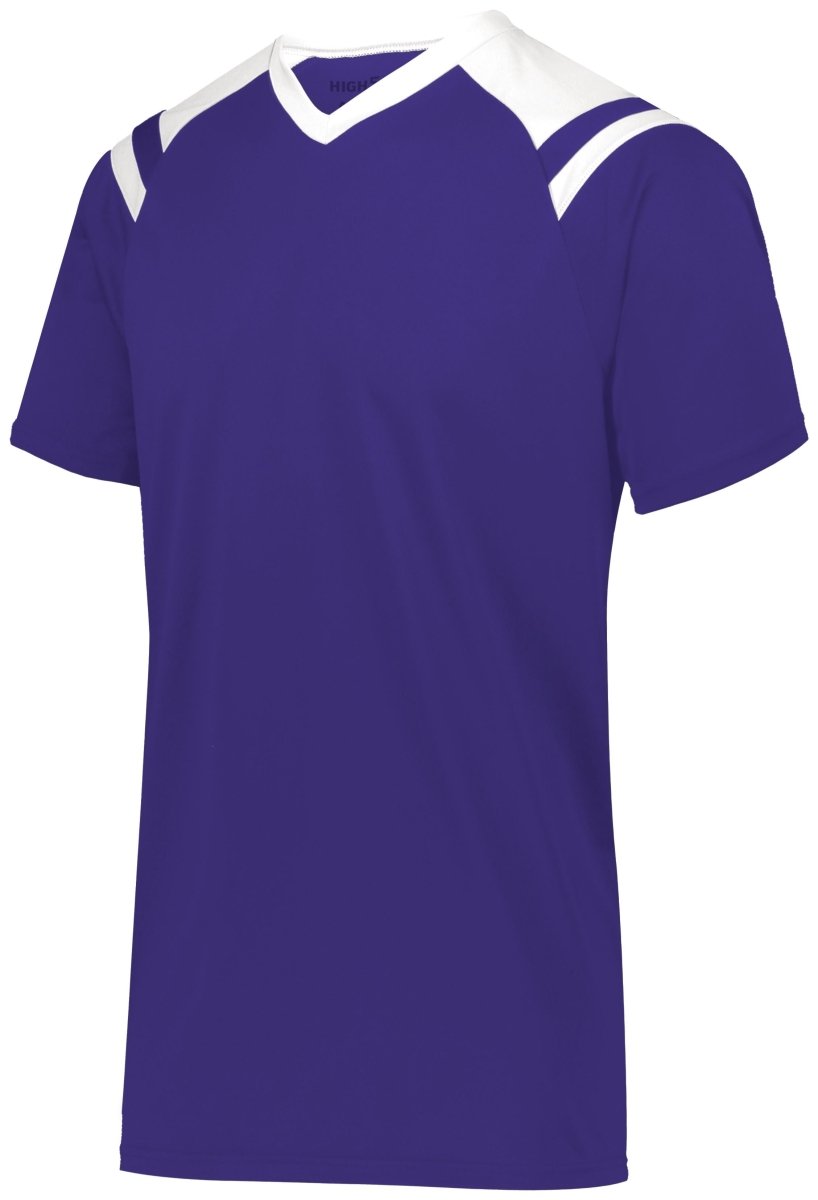 HighFive Youth Sheffield Soccer Jersey 322971 PURPLE/WHITE XXS