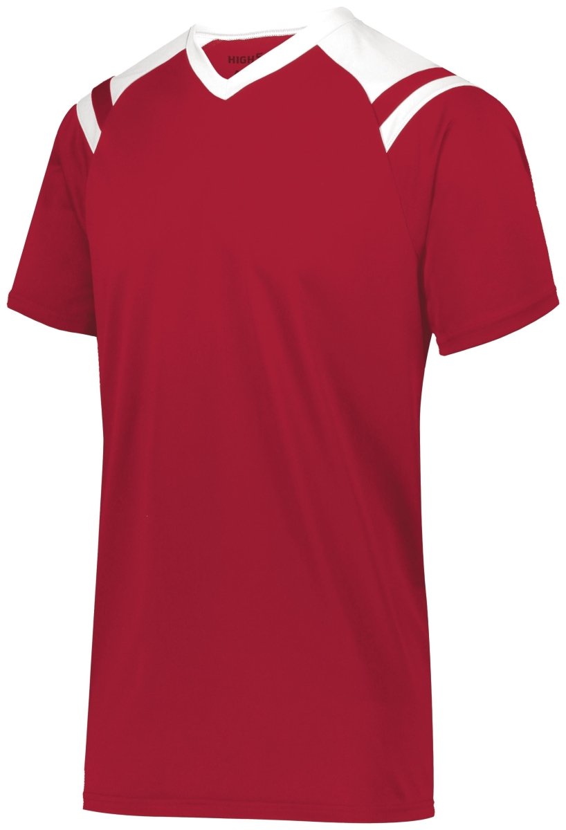 HighFive Youth Sheffield Soccer Jersey 322971 SCARLET/WHITE XXS