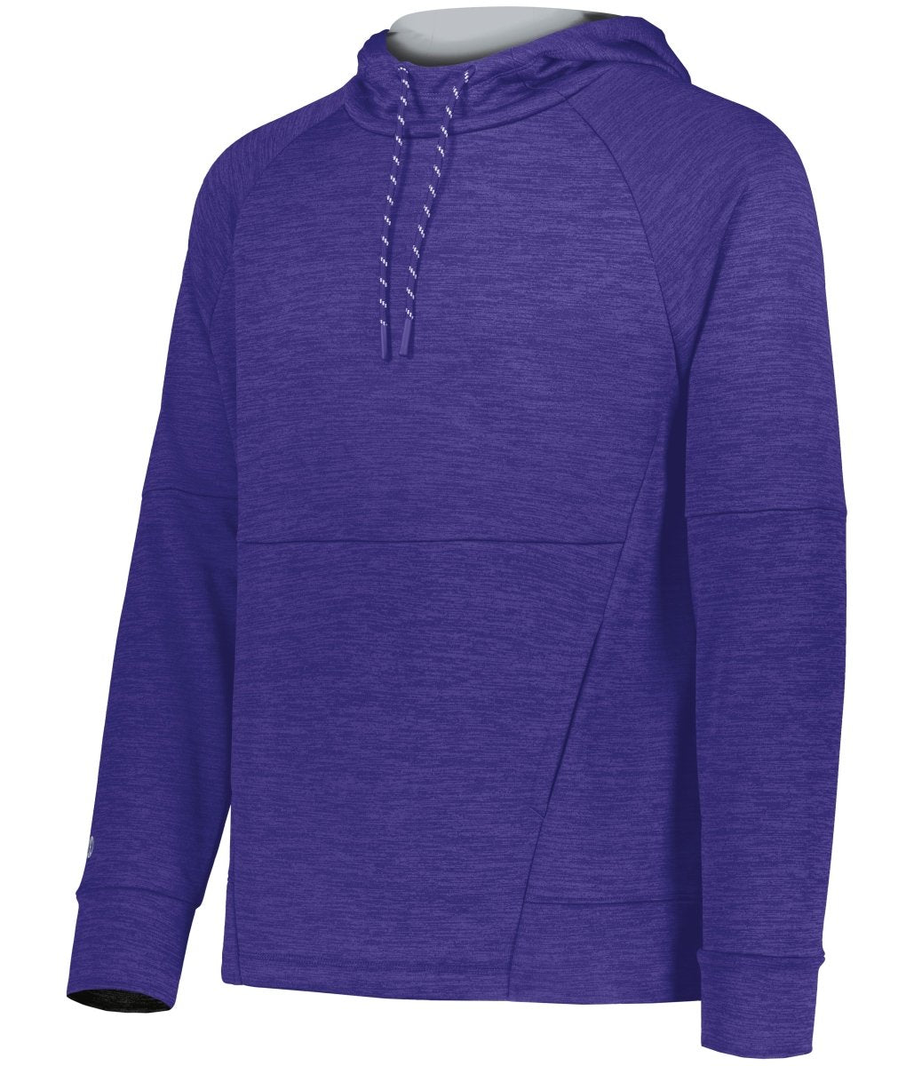 Holloway All - Pro Performance Fleece Hoodie 223580 PURPLE HEATHER/SILVER S