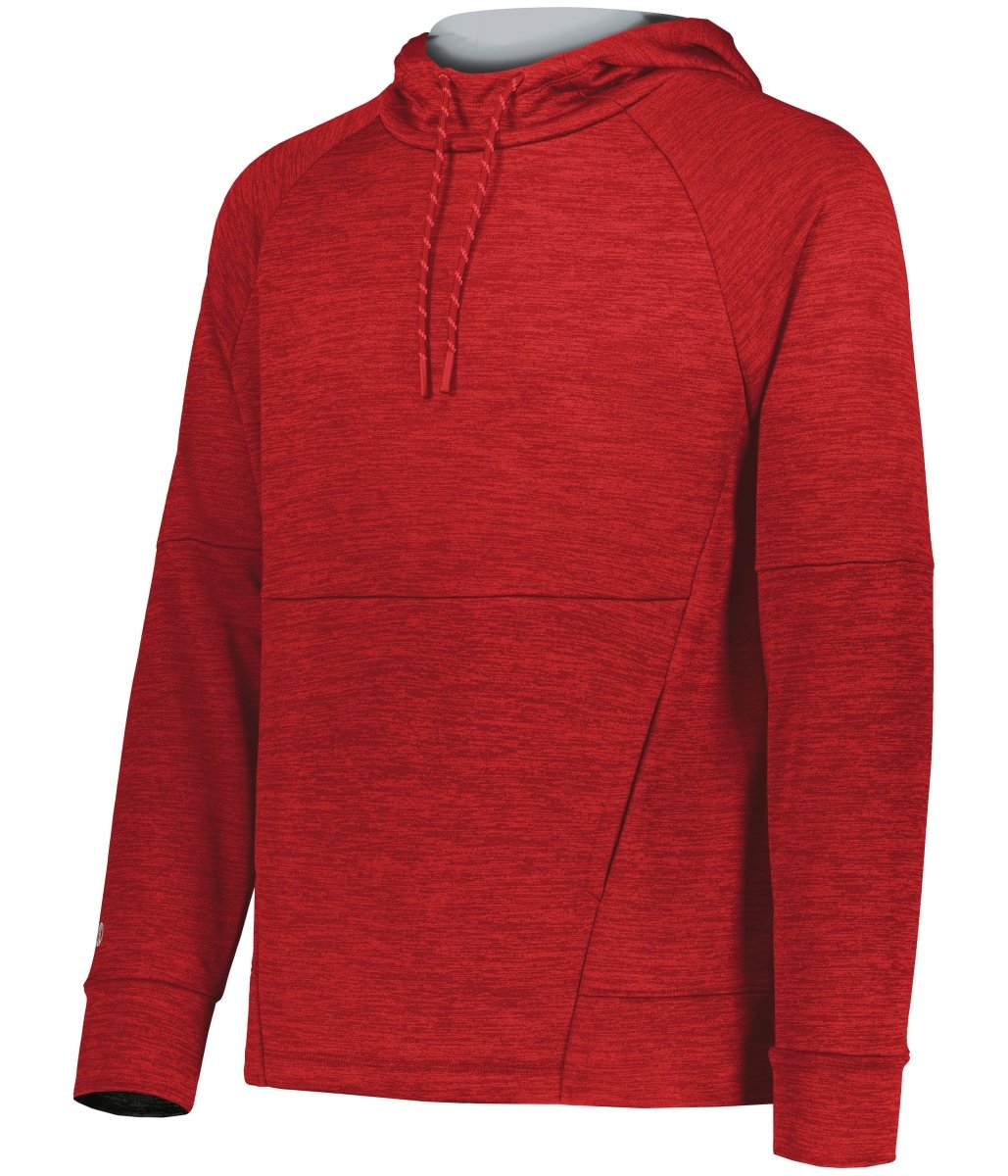 Holloway All - Pro Performance Fleece Hoodie 223580 SCARLET HEATHER/SILVER S