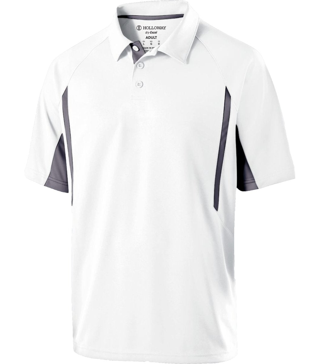 Holloway Avenger Polo 222530 WHITE/GRAPHITE S
