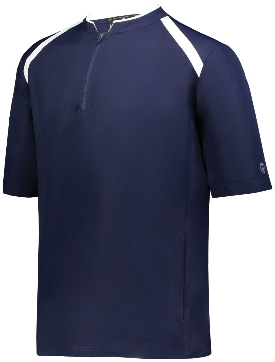 Holloway Clubhouse Short Sleeve Pullover 229581 NAVY/WHITE S
