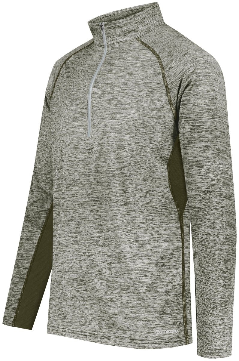 Holloway Electrify 1/2 Zip Pullover Powered by Coolcore® 222574 OLIVE HEATHER S